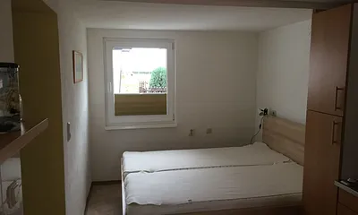 Schlafmöglichkeit mit Doppelbett 