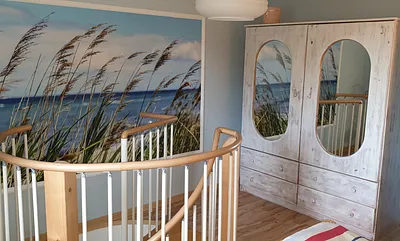 Wendeltreppe zum Schlafzimmer