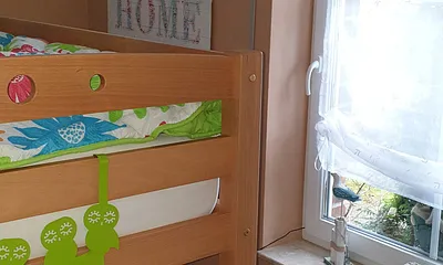 Schlafzimmer mit Etagenbett Erdgeschoss 