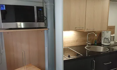 hochwertige Mikrowelle mit Heißluft- und Grillfunktion