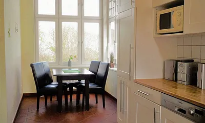 Blick auf den Essplatz.