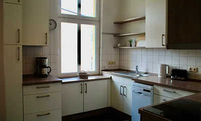 Blick in die 2018 neu eingebaute Küche.