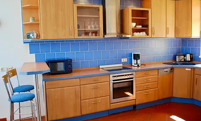 Blick in die Küche.