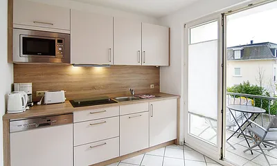 Blick auf die Küchenzeile