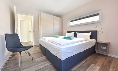 Schlafzimmer 1 mit Doppelbett