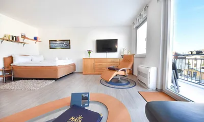 Blick auf den Balkon