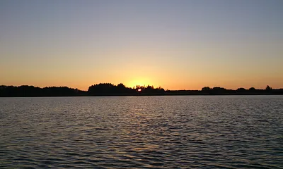 Sonnenuntergang an der Peene