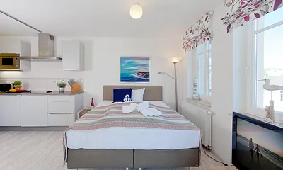 Schlaf- und Kochbereich