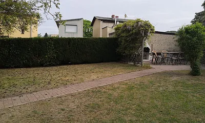 Sitzecke auf dem Hof 