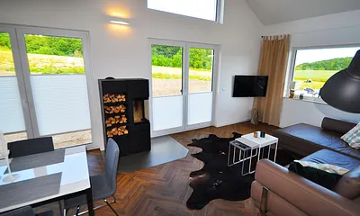 Blick ins Wohn- Esszimmer