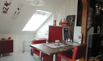 essen und klönen in der gemütliche Küche 