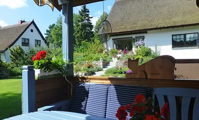 Blick von der Terrasse in die Umgebung