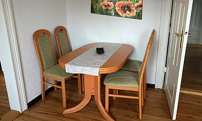 Essbereich im Wohnzimmer