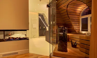 Finnische Sauna im 1. Schlafzimmer