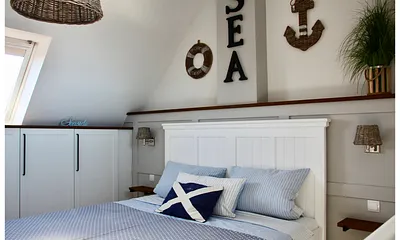 Schlafzimmer in der Galerie