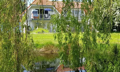 Fewo im 1. OG Ansicht vom Garten aus 