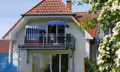 Fewo im 1. OG Ansicht vom Garten aus 