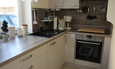 Küchenbereich im Wohnzimmer