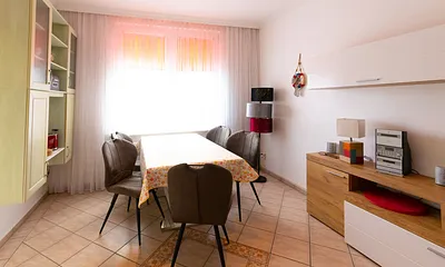 Essbereich im Wohnzimmer