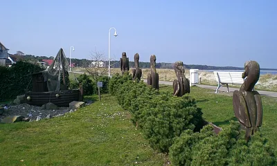 Strandpromenade direkt vor der Villa Bolte