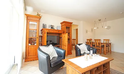 Wohnzimmer mit Flachbildfernseher