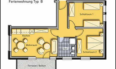 Grundriss Wohnung B