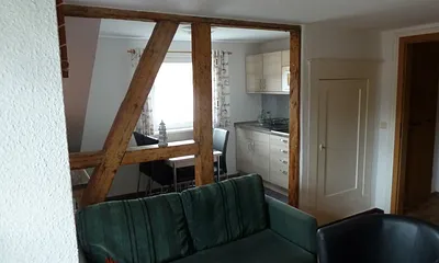 Küche aus Wohnbereich