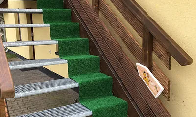 Hundefreundliche Außentreppe