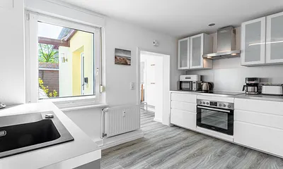 moderner Küchenblock