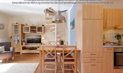 Koch-, Ess- und Wohnbereich