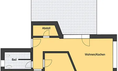 Grundriss - Ferienwohnung T4 - (Dachgeschoss)
