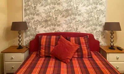 Schlafzimmer, neue Wanddekoration