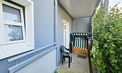 Terrasse vor der Wohnung