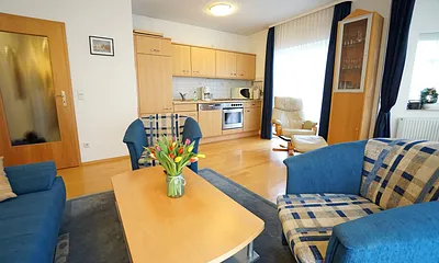 Wohnzimmer mit Küchenzeile