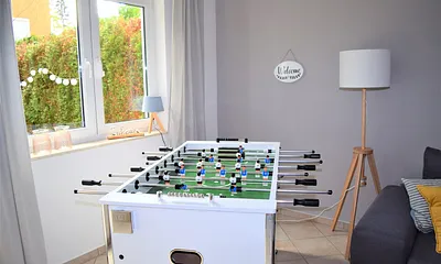 Kicker im Wohnzimmer