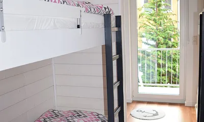 Schlafzimmer 3 mit 2 Etagenbetten (4 Schlafplätze)