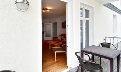 Blick auf die Terrasse