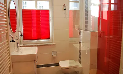 Blick in das 2. Duschbad