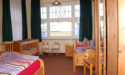 Blick in den 1. Schlafraum