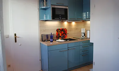 Blick auf die Küchenzeile