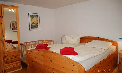 Blick in den unteren Schlafraum