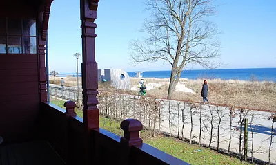 Blick vom Balkon zur Ostsee