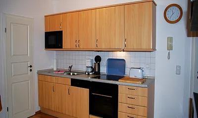 Blick auf die Küchenzeile