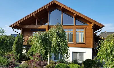 Wohnung befindet sich im weißen Bereich des Hauses