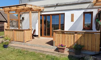 Terrasse mit Peeneblick