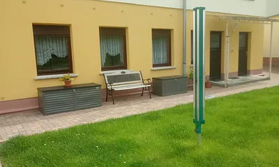 Blick auf die FeWo Hof