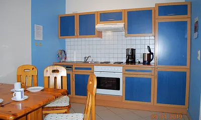 Blick auf die Küchenzeile