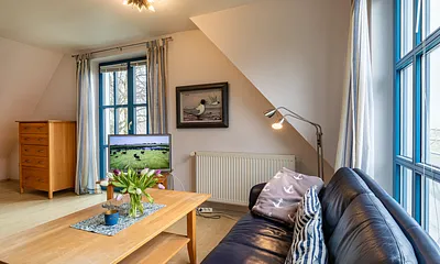 Wohnzimmer mit Kaminofen