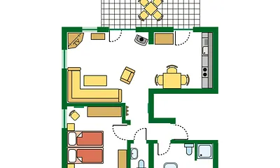 Grundriss der Wohnung