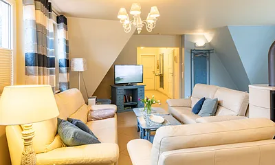 Wohnbereich mit Kaminofen